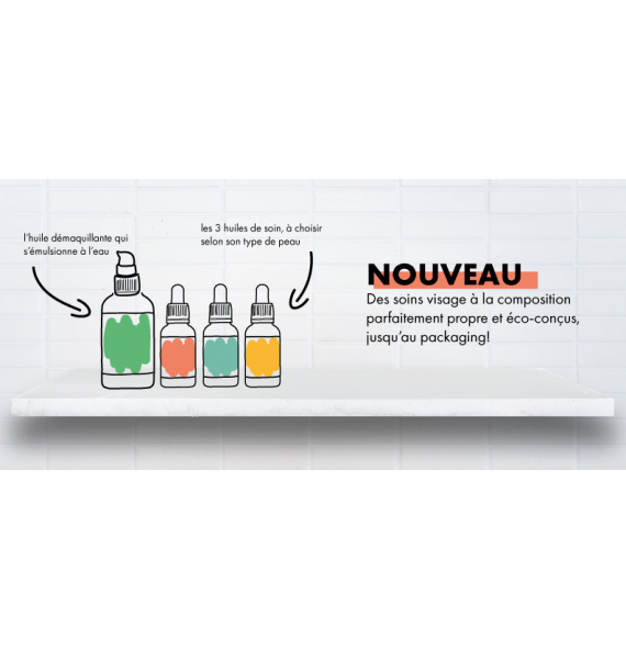 Huile de soin peaux sèches bio 30 ml Clemenceetvivien| Aroma Beauté