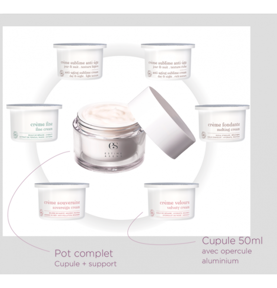 Crème Fine avec pot 50 ml Estime & Sens | Aroma Beauté Lyon 4
