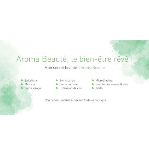 Chèque cadeau 10 € Aroma beauté | Aroma Beauté