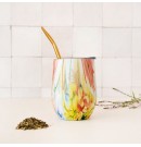 Calebasse isotherme effet arcoiris et sa bombilla Orginal maté | Aroma