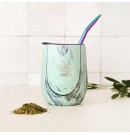 Calebasse isotherme verte et sa bombilla Orginal maté | Aroma