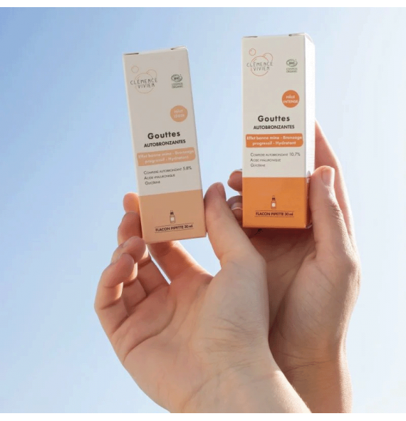 Gouttes autobronzantes hâle léger clémence & vivien | Aroma Beauté Lyon