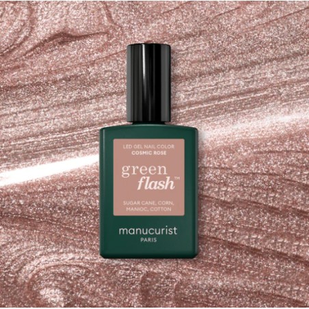 Vernis green flash Cosmic Rose 15ml Manucurist | Aroma Beauté