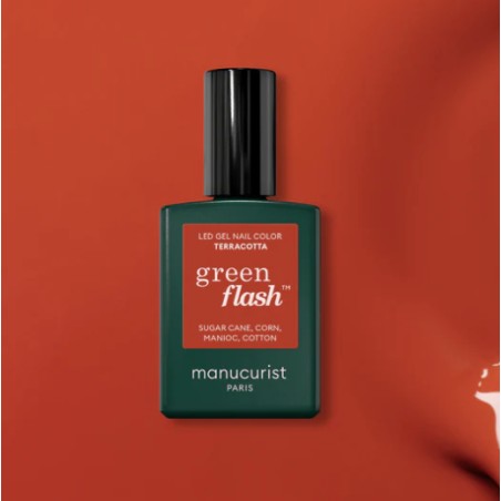 Vernis green flash Terracotta 15ml Manucurist | Aroma Beauté