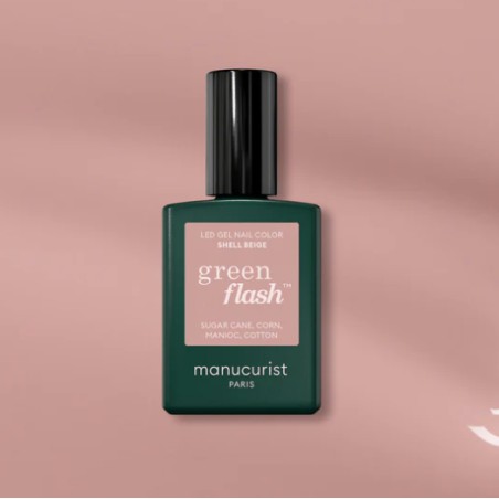 Vernis green flash Shell Beige 15ml Manucurist | Aroma Beauté