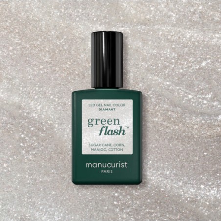 Vernis Green Flash Diamant 15ml | Manucurist