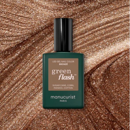 Vernis Green Flash Bronze 15ml | Manucurist