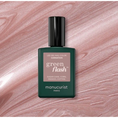 Vernis Green Flash Carnation 15ml | Manucurist