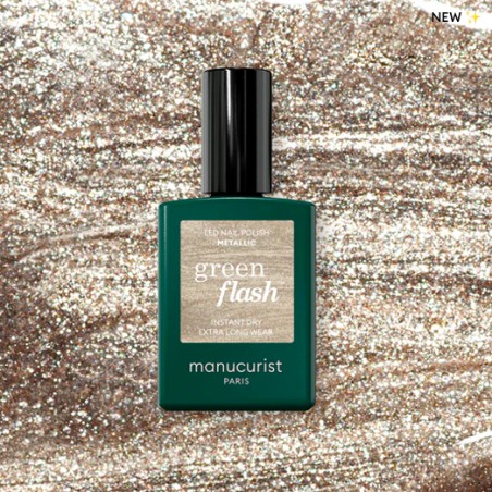 Vernis Green Flash Metallic 15ml | Manucurist