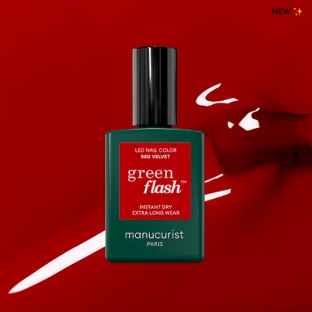 Vernis Green Flash Red Velvet 15ml | Manucurist