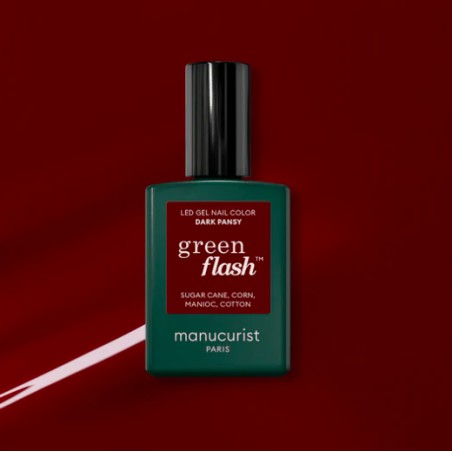 Vernis Green Flash Dark pansy 15ml | Manucurist