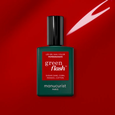 Vernis Green Flash Pomegranate 15ml | Manucurist