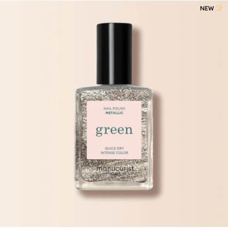 Vernis green METALLIC 15ml Manucurist | Aroma Beauté