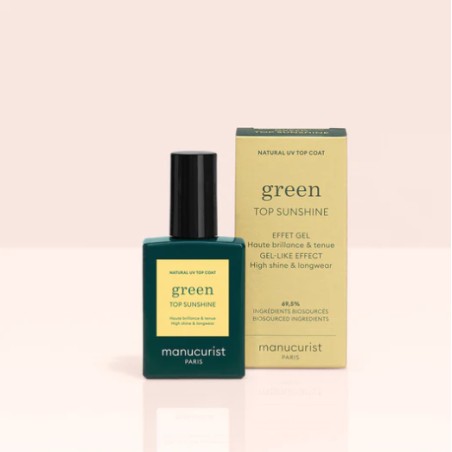 Vernis top coat SUNSHINE green 15ml Manucurist | Aroma Beauté Lyon 4