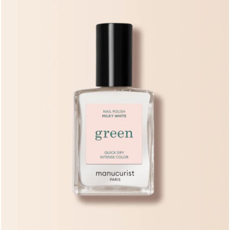 Vernis green Milky White 15ml Manucurist | Aroma Beauté