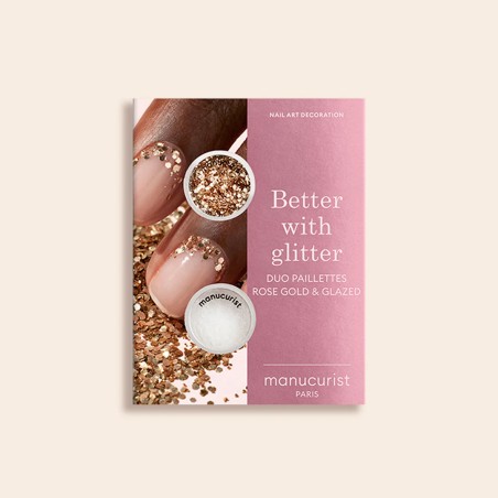 Duo paillettes ROSE GOLD & GLAZED – Manucurist | Aroma Beauté