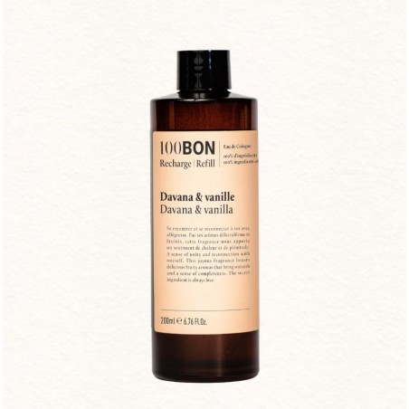 Davana & Vanille bourbon Cologne 200 ml - 100Bon