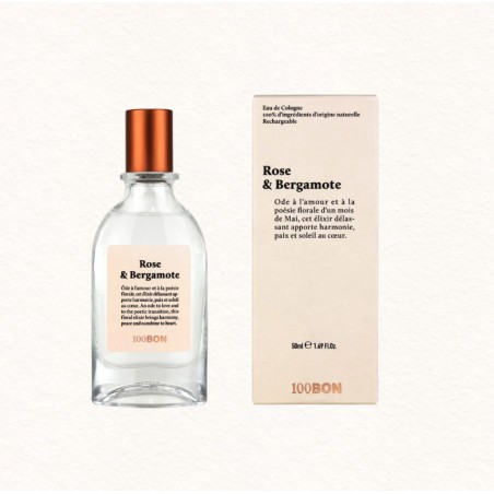 Bergamote & Rose sauvage Cologne 50ml - 100Bon| Aroma Beauté