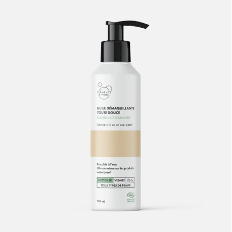 Huile démaquillante douce clémenceetvivien | Aroma Beauté Institut Lyon 4