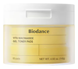 Vita Niacinamide Gel Toner Pads  Masque illuminateur et unifiant 140g BIODANCE I Aroma beaute